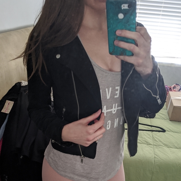 Suede Moto jacket - Picture 3 of 4